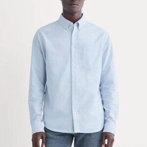 Everlane Uniform Men's Cotton Classic Oxford Button Down Shirt Light Blue Small